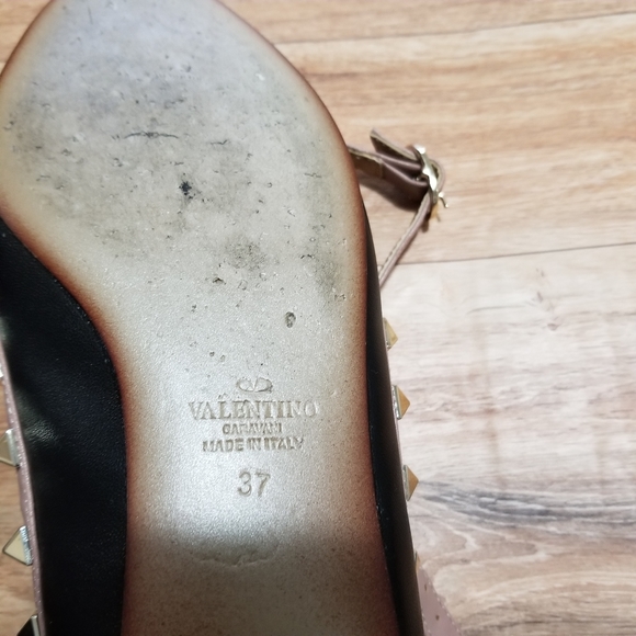 Valentino Garavani Leather Rockstud Ballerina - Picture 6 of 8